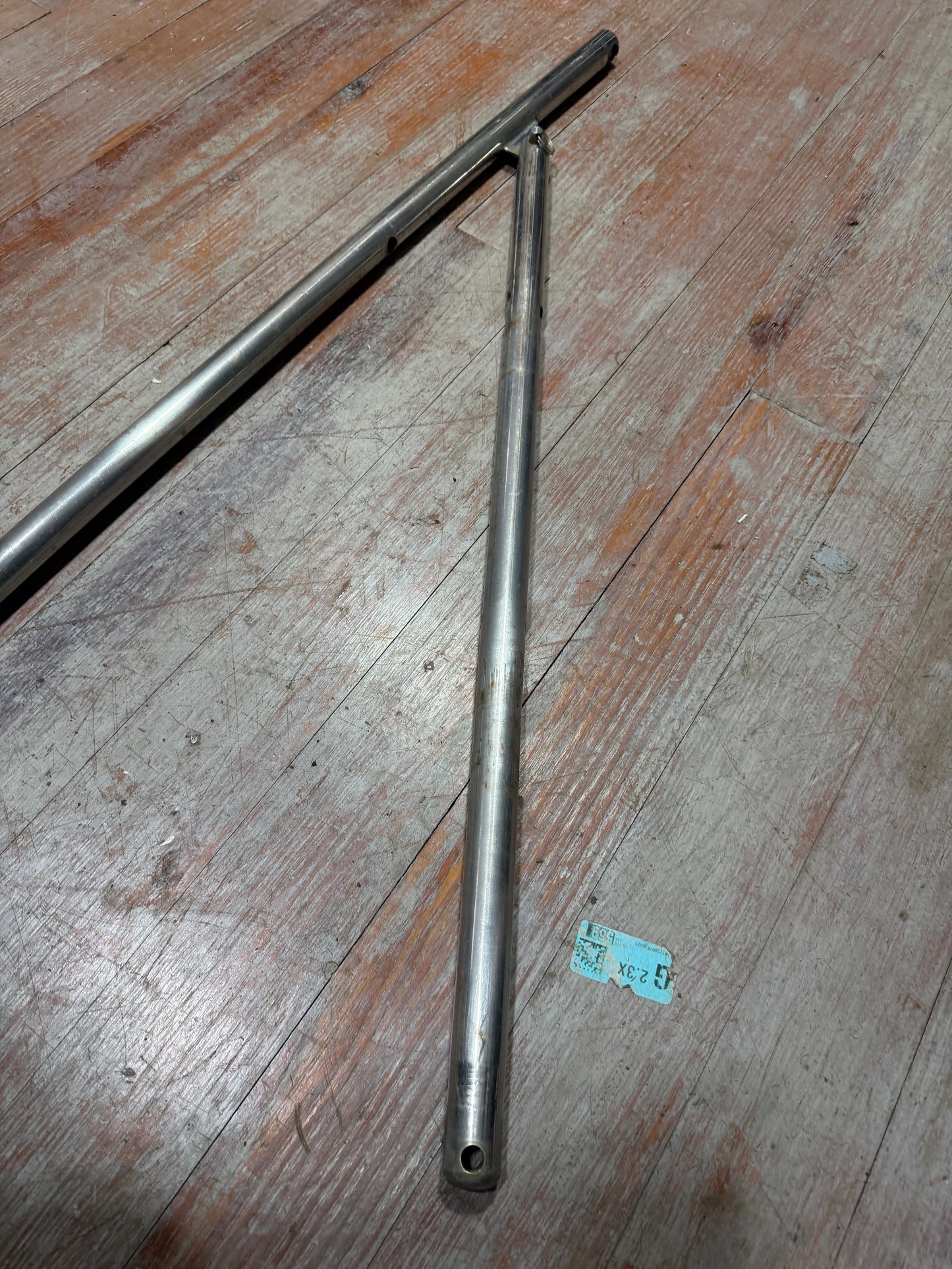 30 3/4" LONG - DOUBLE LIFELINE STAINLESS STEEL STANCHION GATE- NO BASE - RAFIKI 35