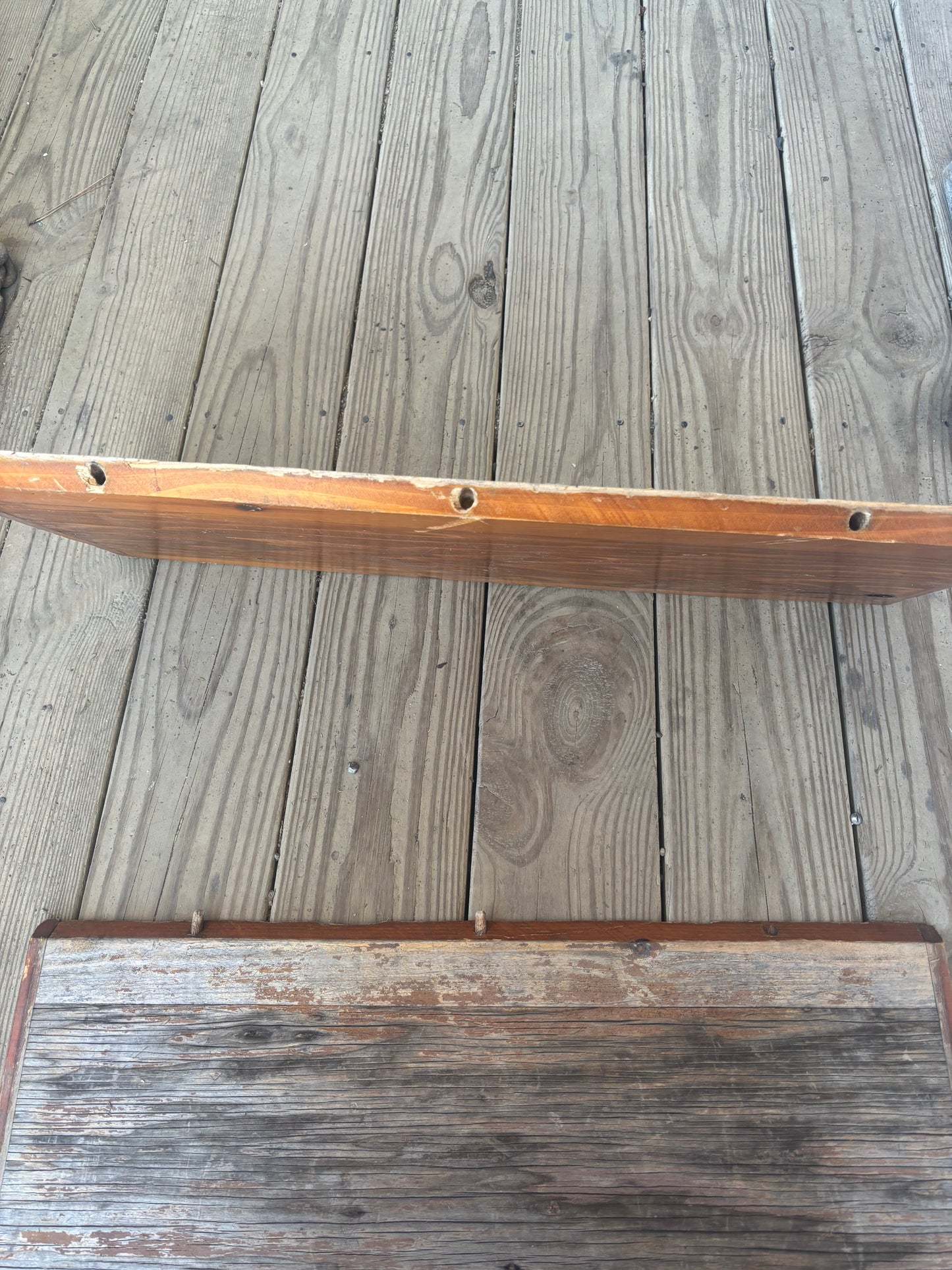 Set Of 2 Teak Companion Way Boards