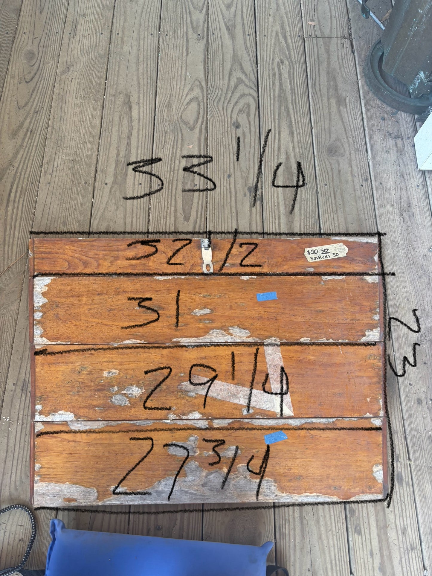 Set of 4 Companion Way Boards OFF Soverel 30 -- #26