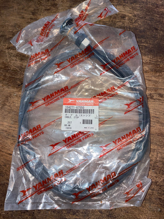 Yanmar Engine Stop Cable- 104271-67550 NEW