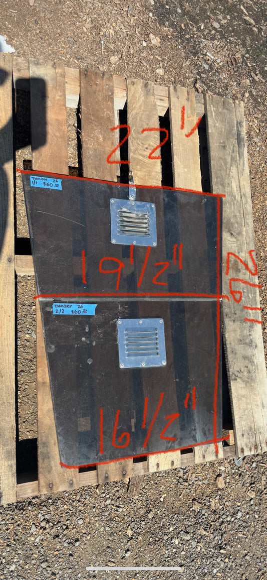 Set of 2 Plexiglass Companion Way Boards OFF Tanzer 26 -- #28