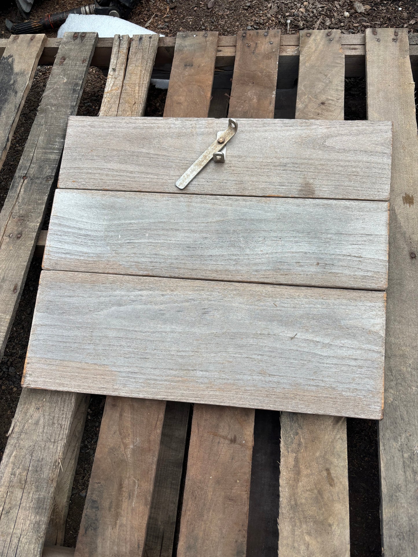 Set of 3 Teak Companion Way Boards OFF Allied Princess  -- #32