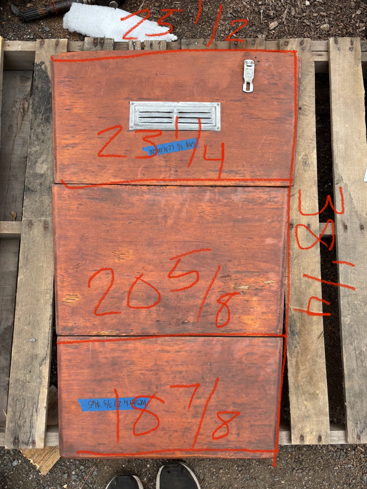 Westerly 27 Set of 3 Companion Way Boards -- #36