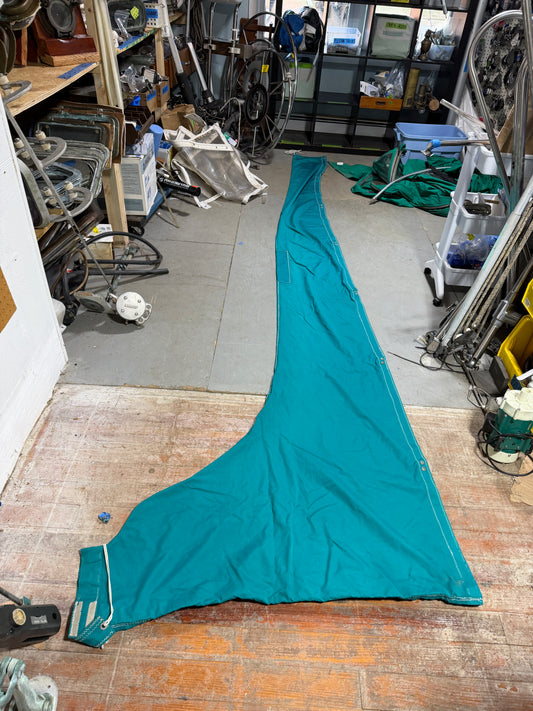 12'8" Long Teal Blue Main Sail Canvas Cover