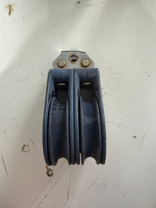 Harken 2 1/4" Fixed Double Block - 3/8" Line