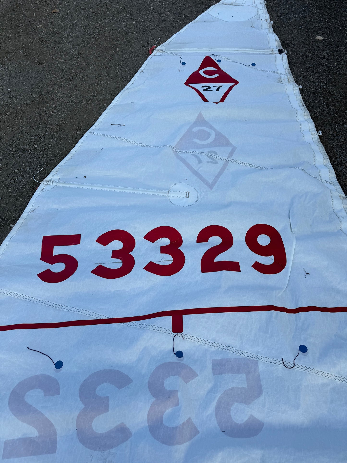 Catalina 27 Main Sail - 30'1" x 26'6" x 10'5"