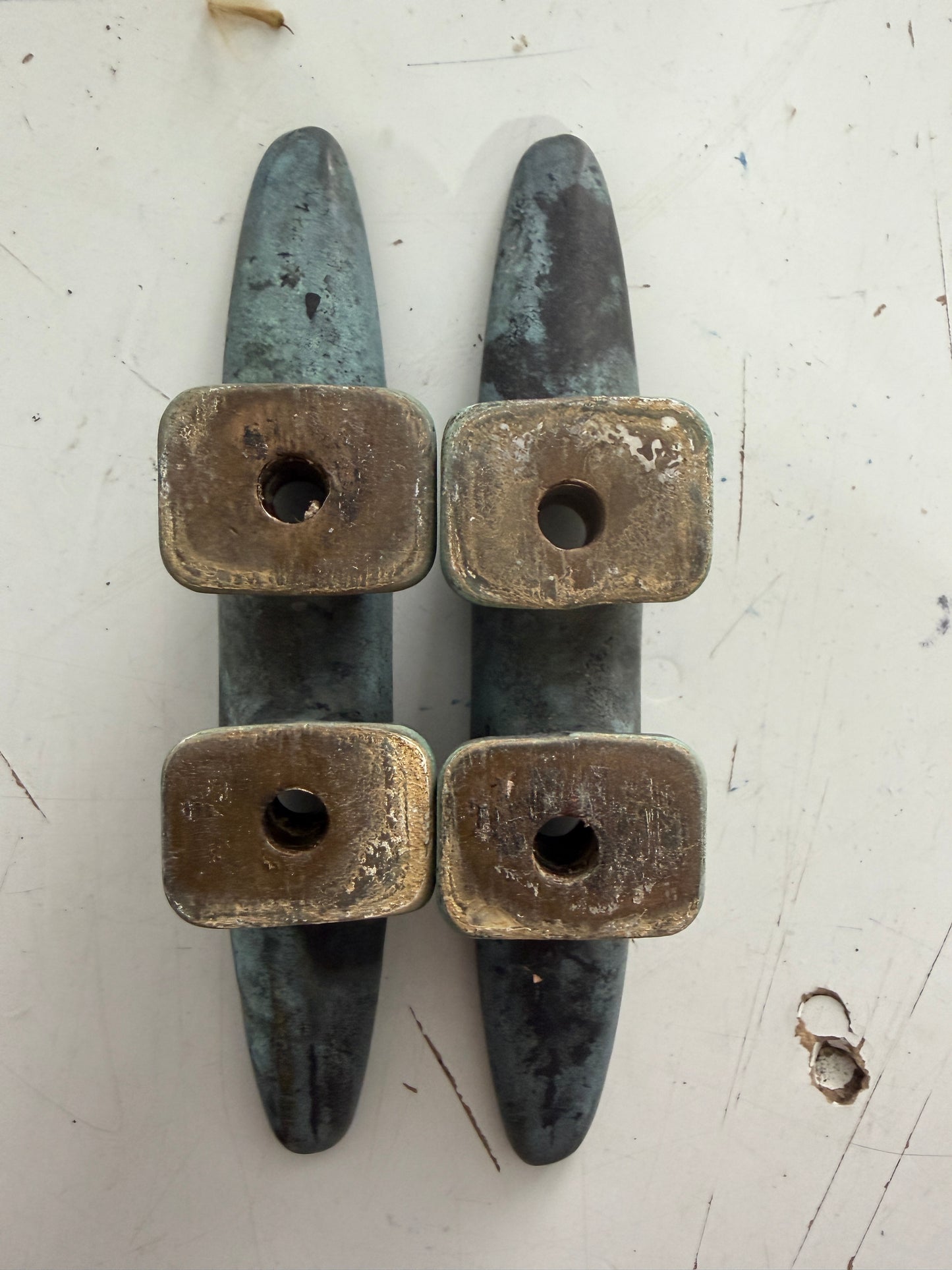 PAIR 5" Bronze Cleats