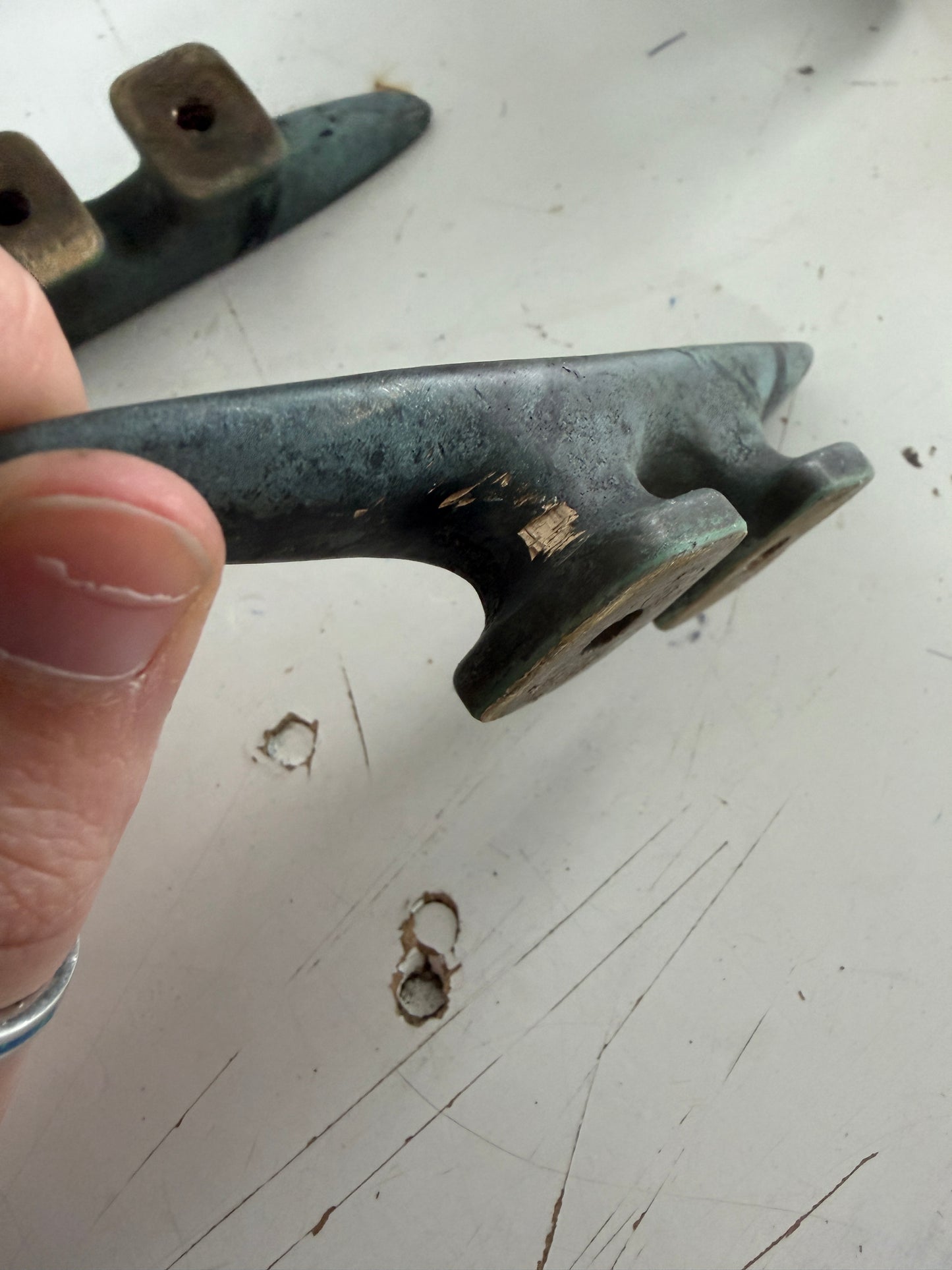 PAIR 5" Bronze Cleats