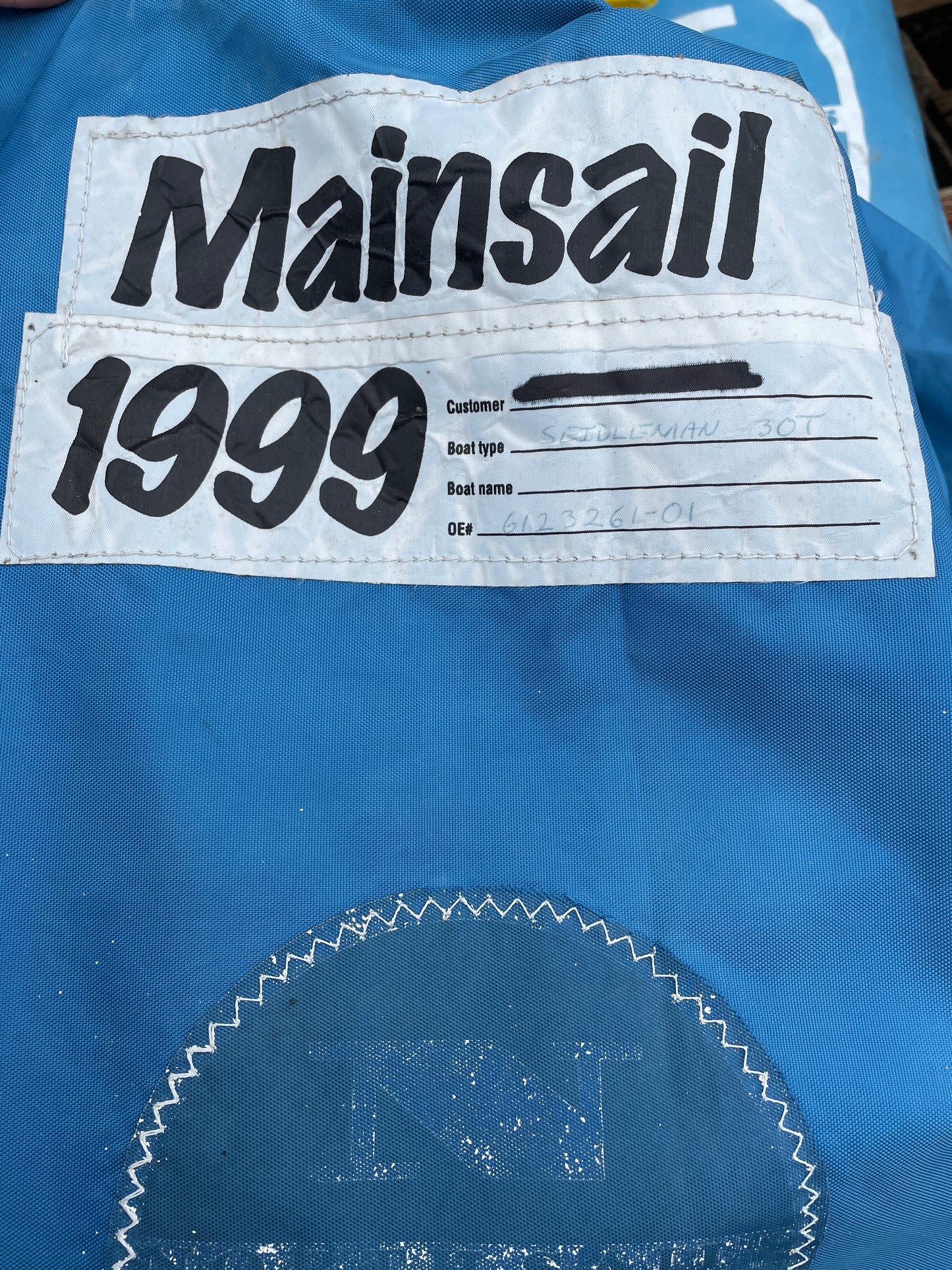 Seidelman 30T Mainsail- 35’6” x 38’ x 16’3”