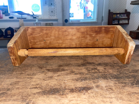 Teak Paper Towel Holder