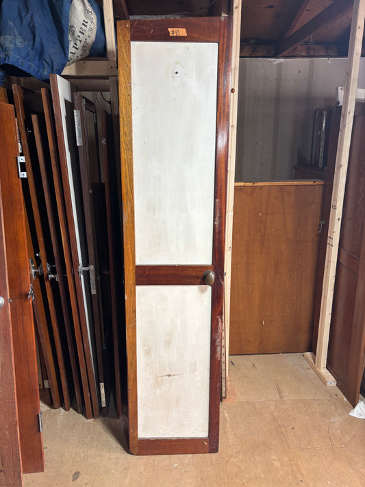 1963 Taiwan Wooden Sailboat Interior Door - 76 1/2" x 17 3/4" x 1 5/8" -- #43