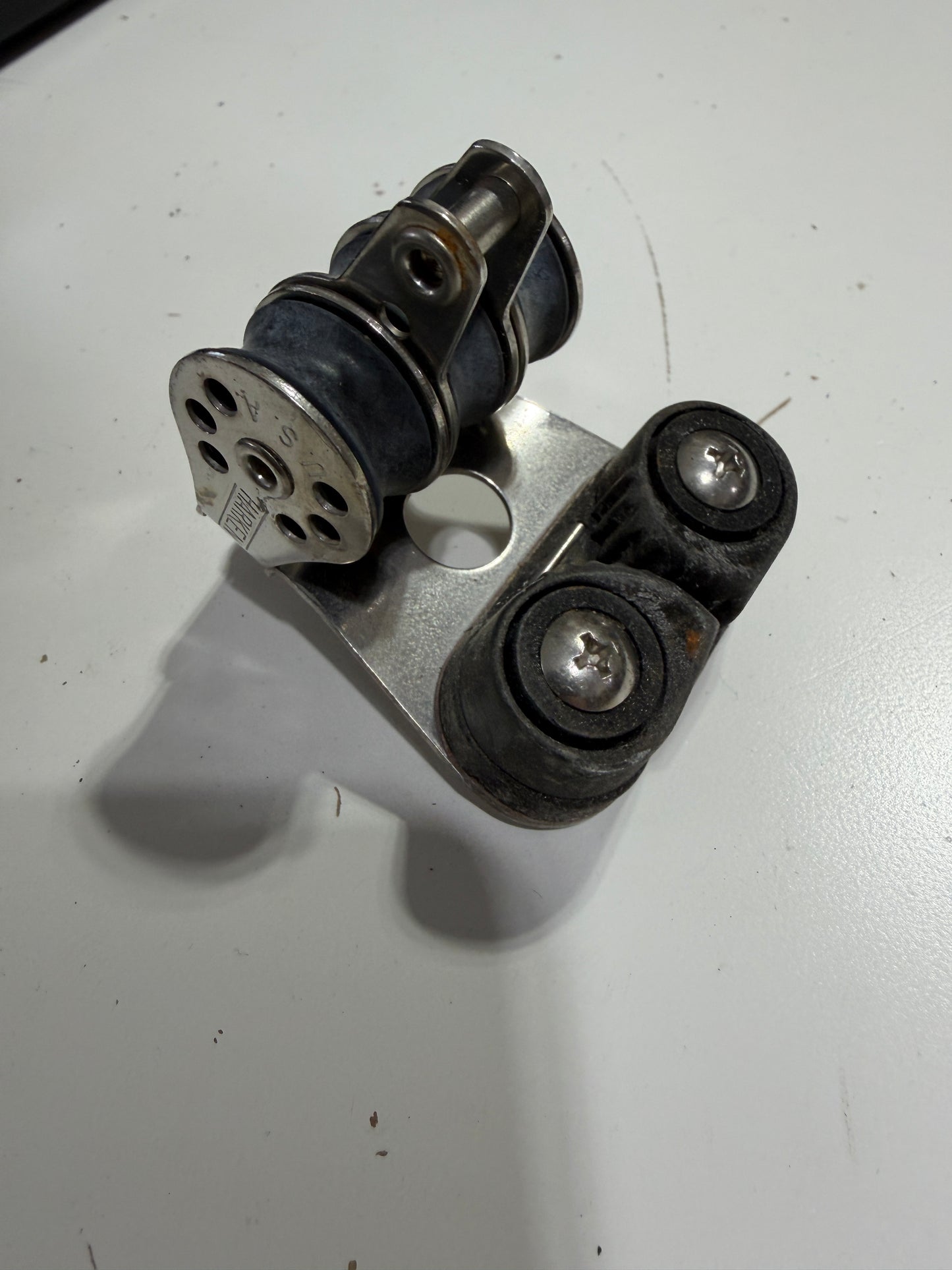 Small Harken Triple Block With Cam Cleat - 1/4" Line