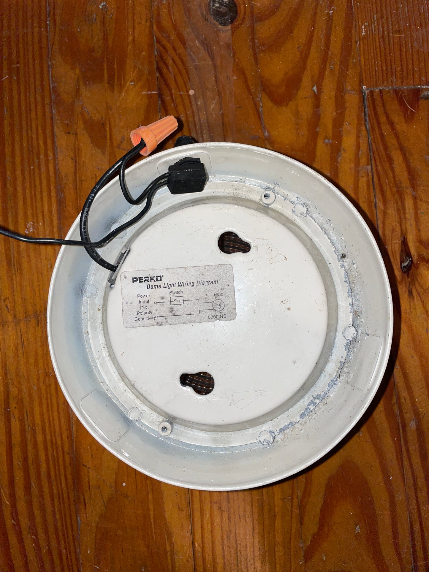White Perko Dome Light- 6”