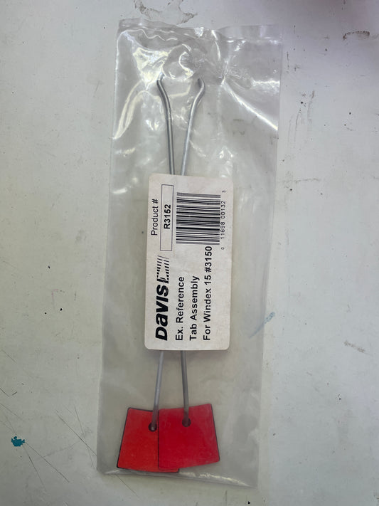 Davis Replacement Red Reflective Tabs - #RF3152 NEW