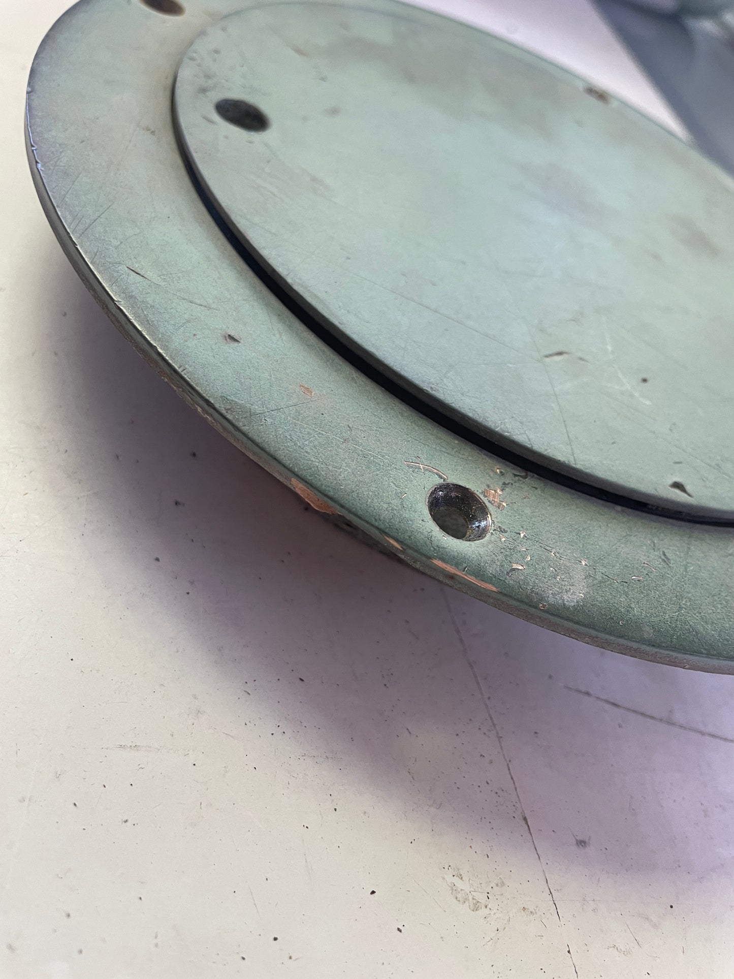 Kainer 6 3/8” ID Solid Bronze Deck Plate - 8” Total Diameter