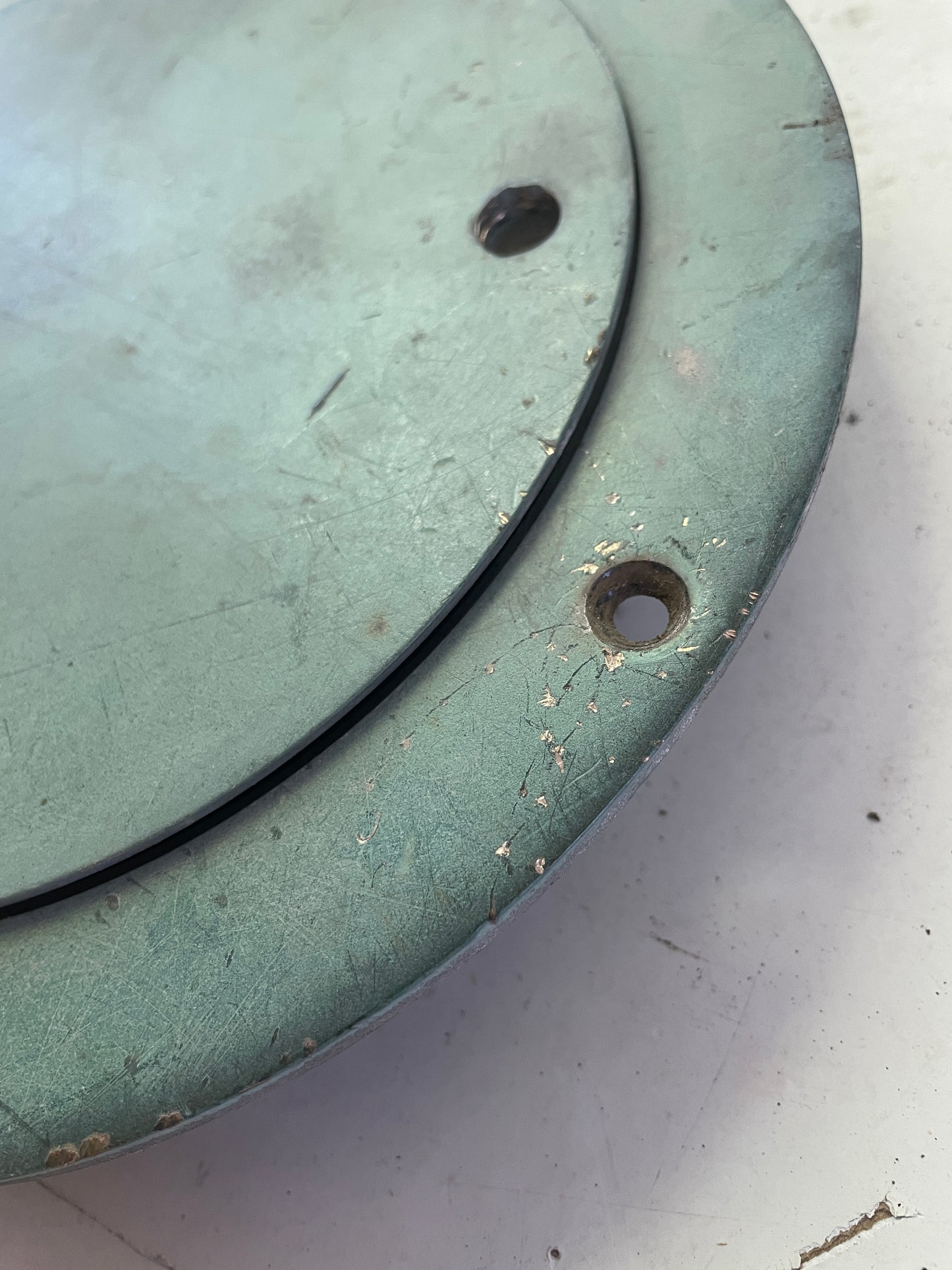 Kainer 6 3/8” ID Solid Bronze Deck Plate - 8” Total Diameter