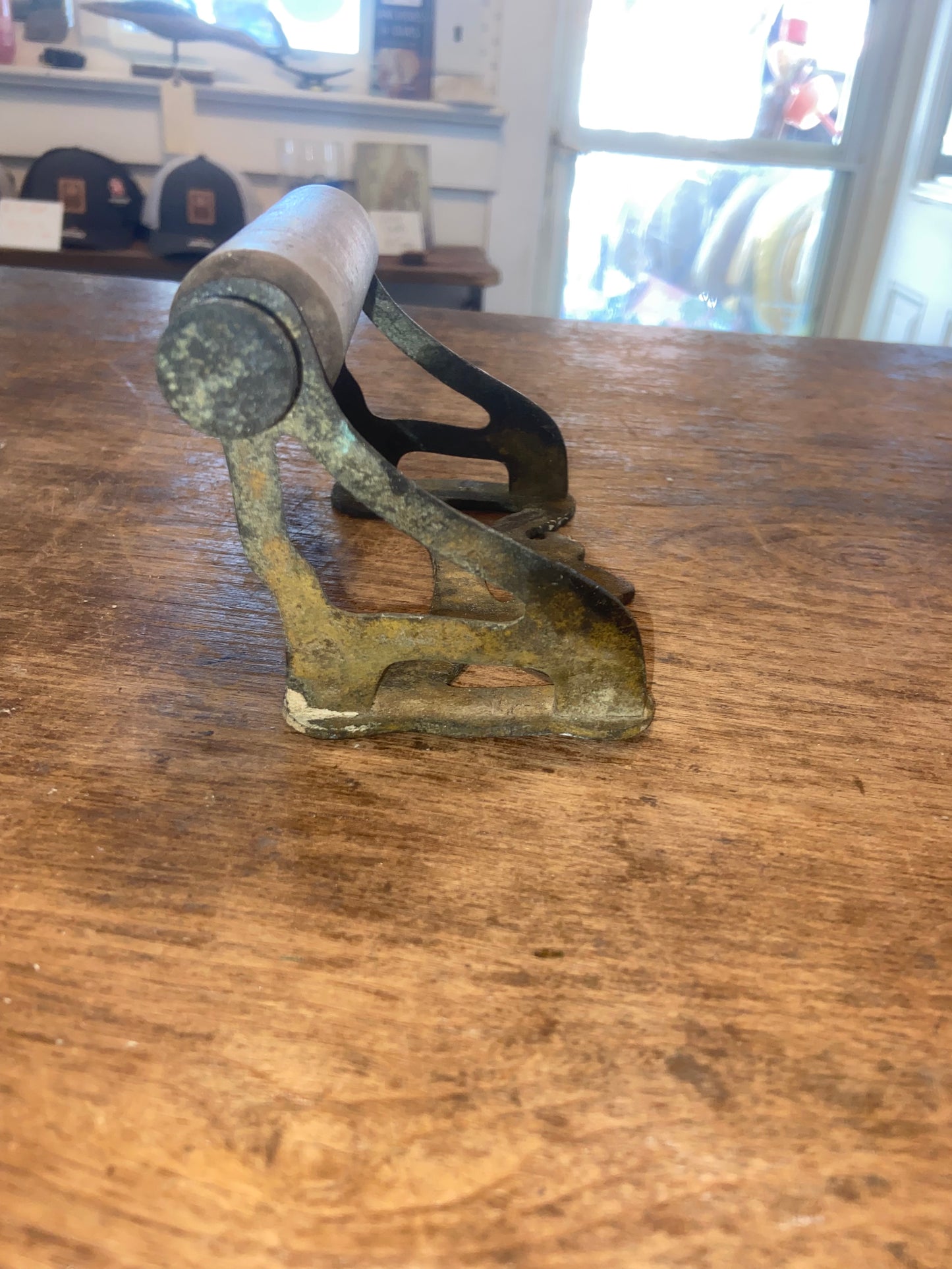 Brass With Wood Toilet Paper Holder