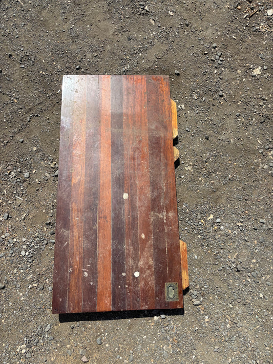Mahogany Floor Piece - 46 1/2" Long x 22 3/4" Wide x 3/4" Thick -- #198 -- 1934 Eisenhower 50'