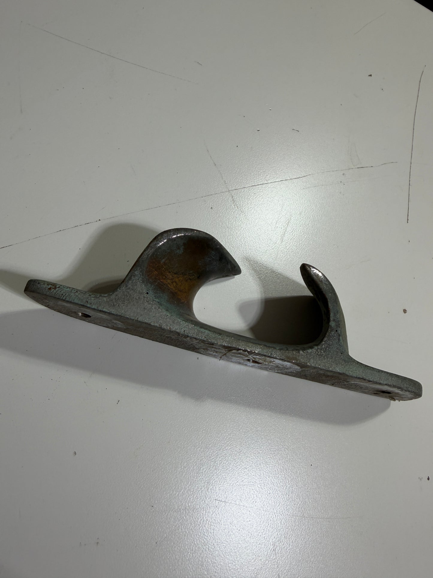 6 1/2" Chromed Bronze Starboard Chock Cleat