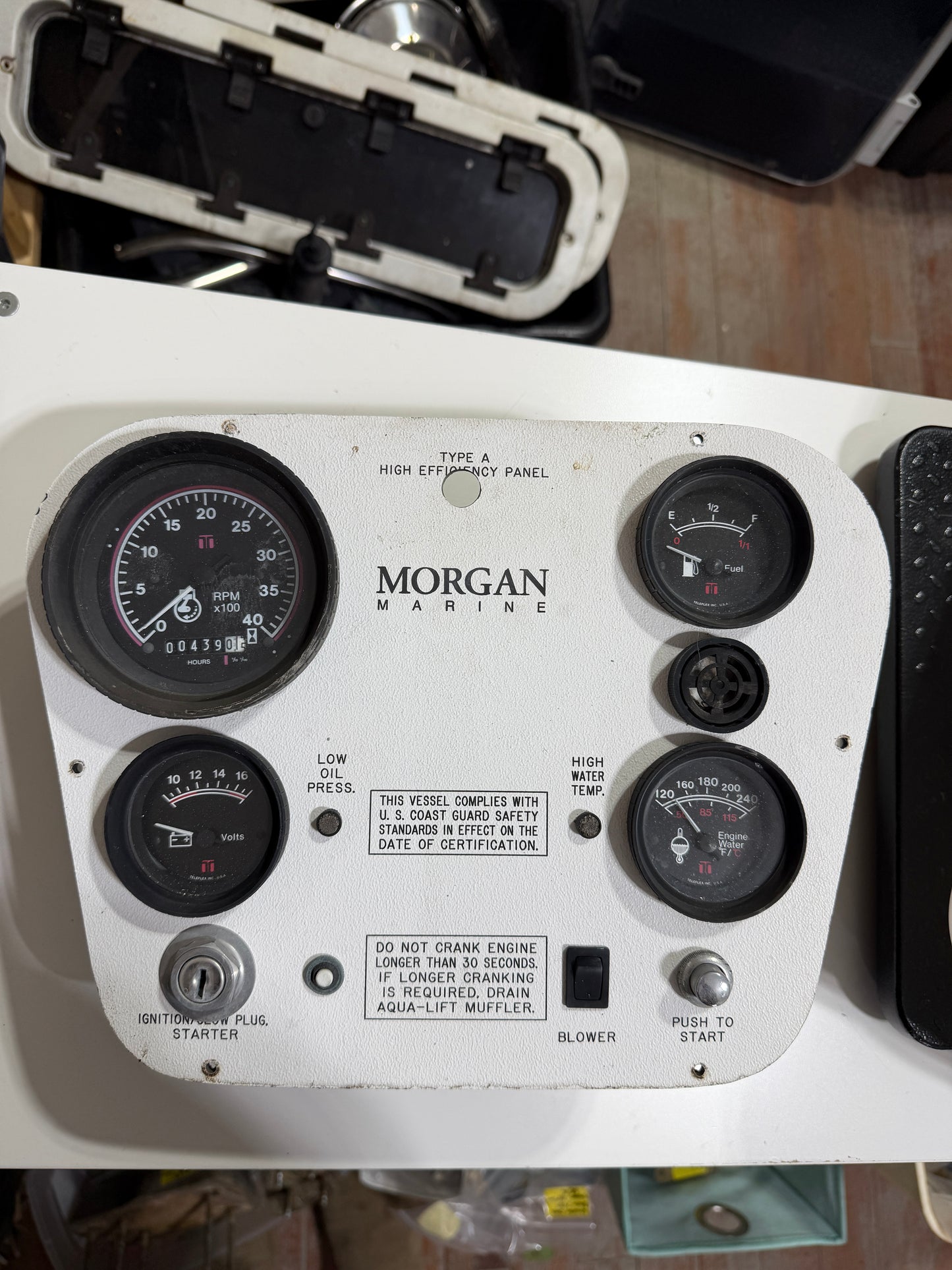 Morgan Marine Type A Engine Panel With Unique Pedestal Mount- Catalina Morgan 38