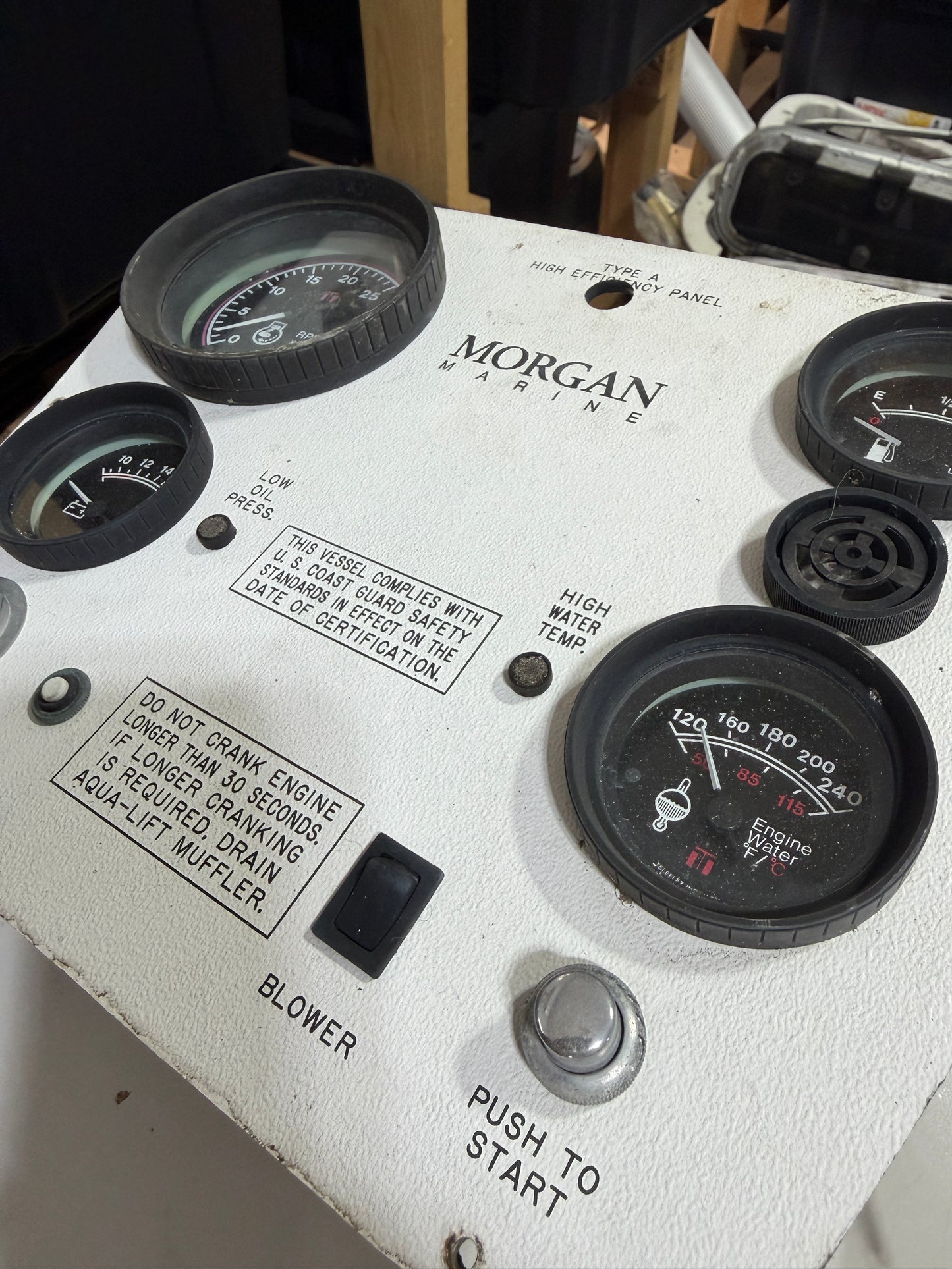 Morgan Marine Type A Engine Panel With Unique Pedestal Mount- Catalina Morgan 38