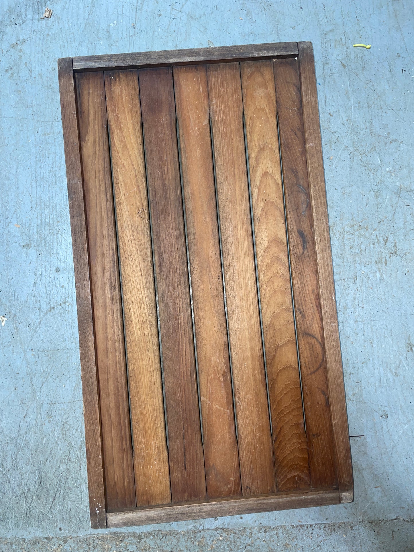 Large Teak Serving Tray - 27” Long x 15” Wide x 2 1/2” Tall