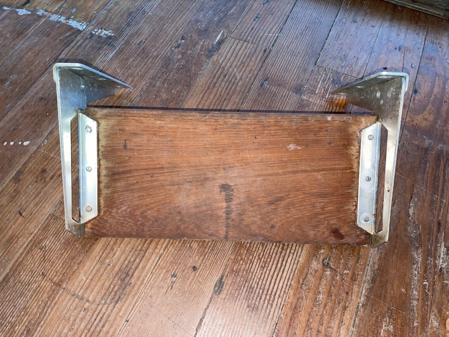 Single Teak Folding Step
