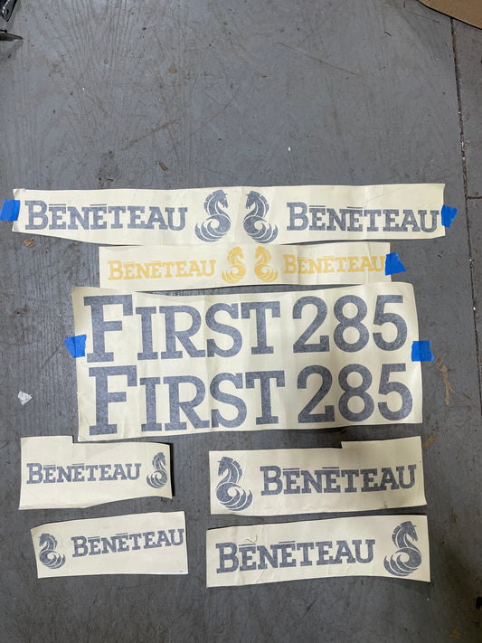 Lot of 7 Beneteau First 285 Vinyl Stickers