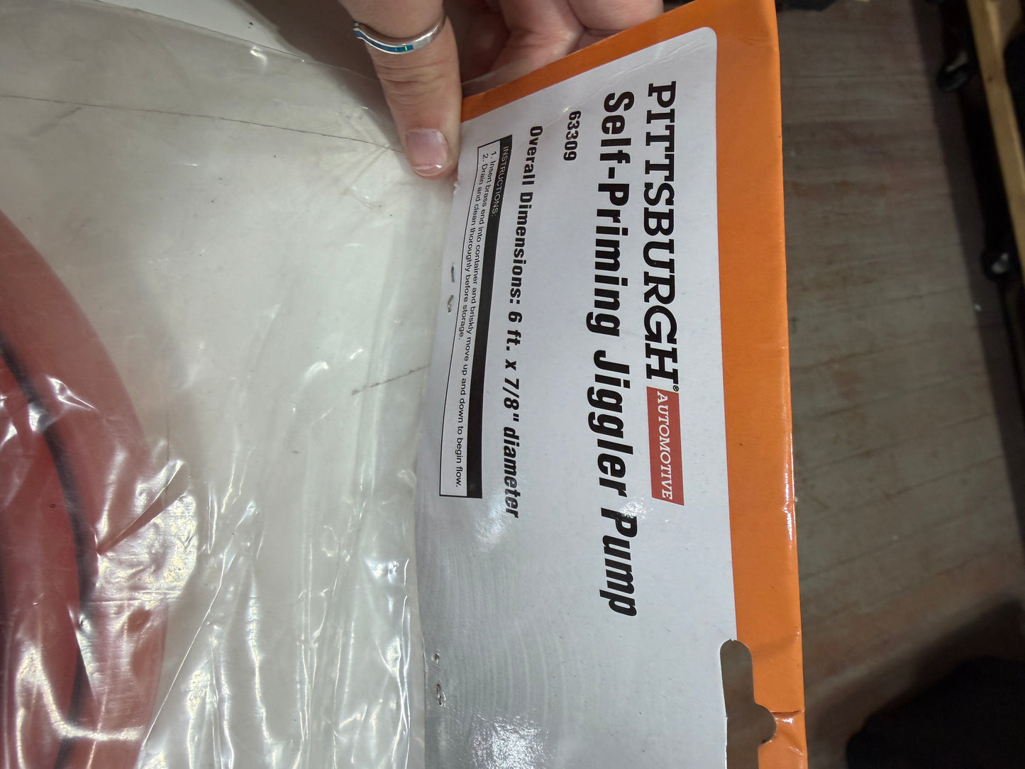 Pittsburgh Self Priming Jigger Pump #63309 -- NEW