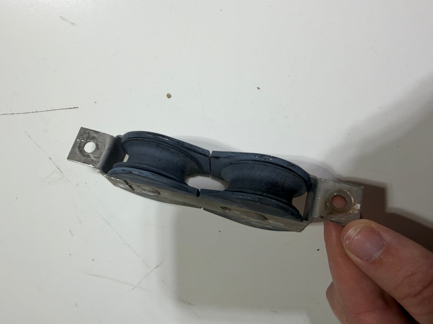 Through Double Deck Block - 1 1/2" Sheaves - 3/8" Line