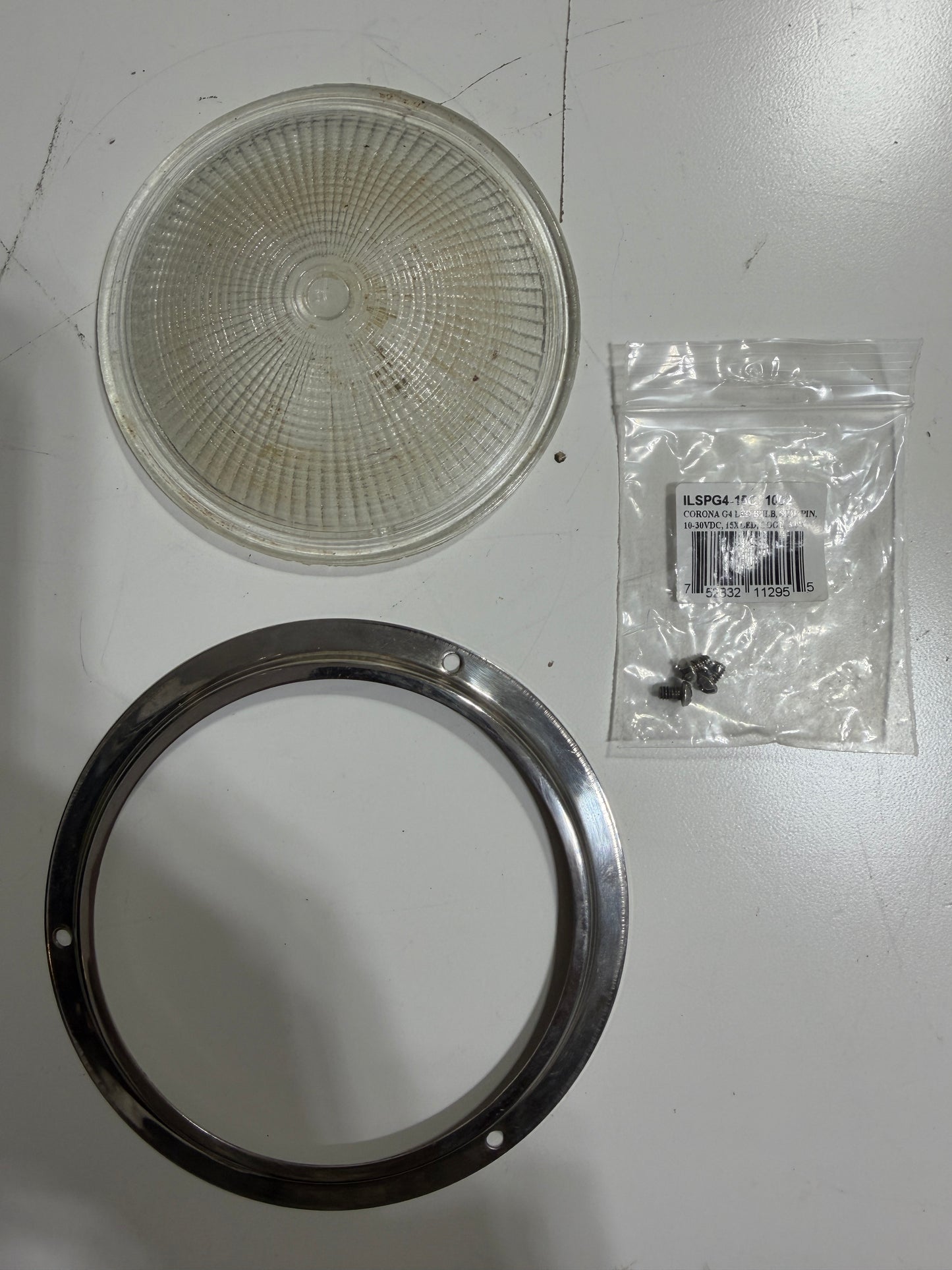 Replacement Glass & Trim For Interior 4 3/4" Diameter Light