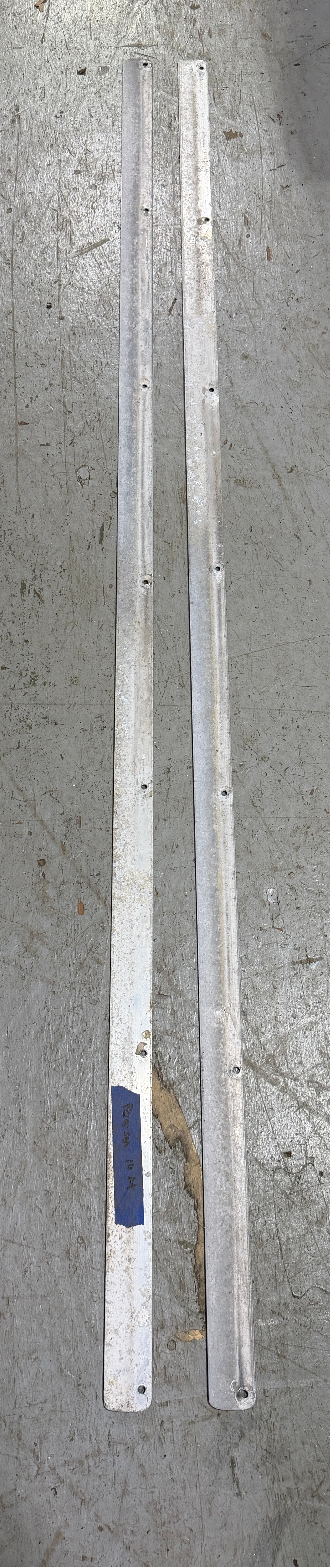 Pearson 10M - Aluminum Hatch Slide Track - 59 1/2" Long x 1 1/2" Width