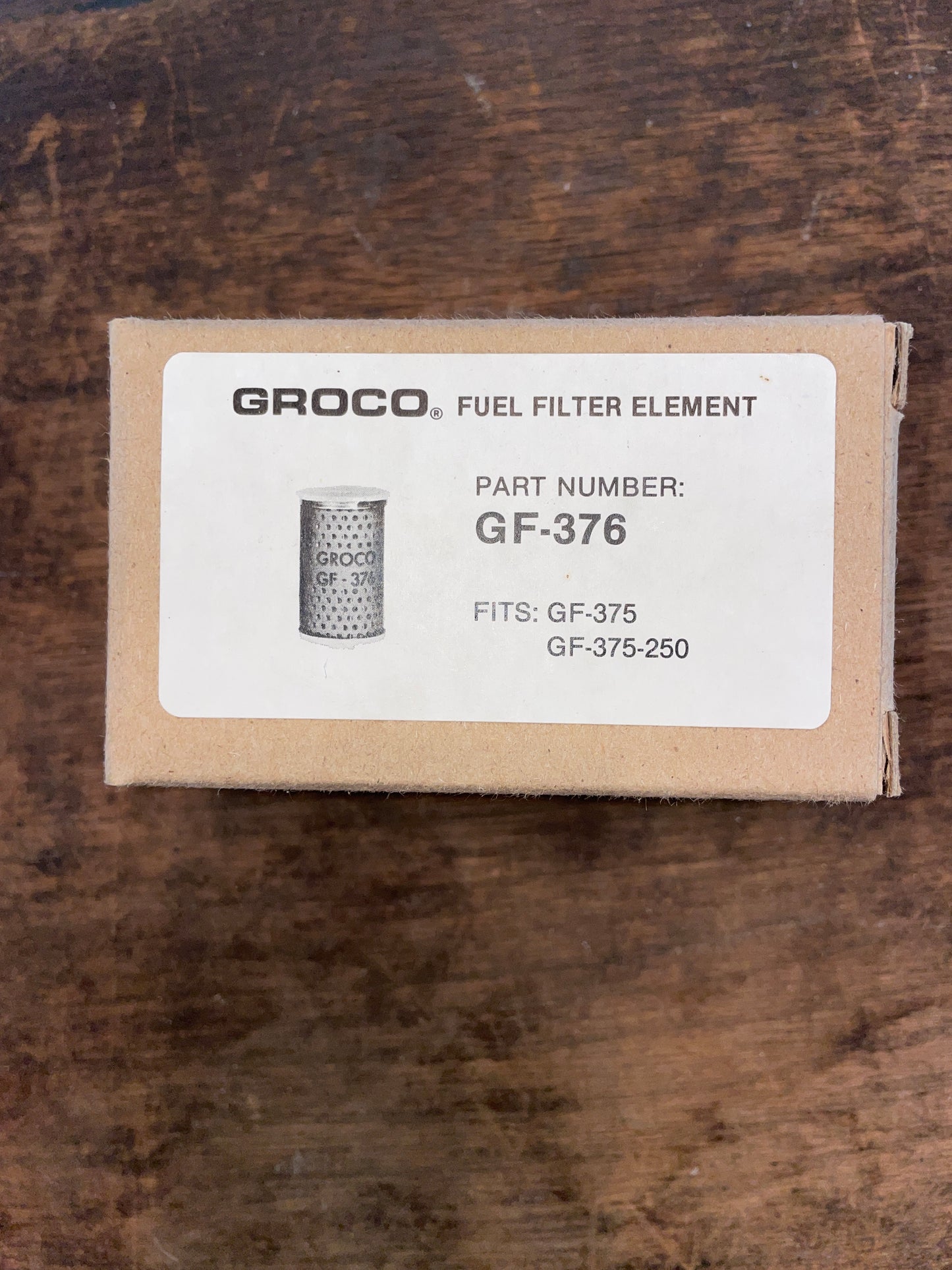 Groco Fuel Filter Element- GF-376- NEW