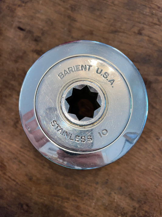 Chromed Barient 10 Single Speed Winch