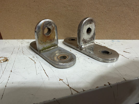 PAIR Stainless Steel Ladder Mounting Brackets - 3/16" Hole