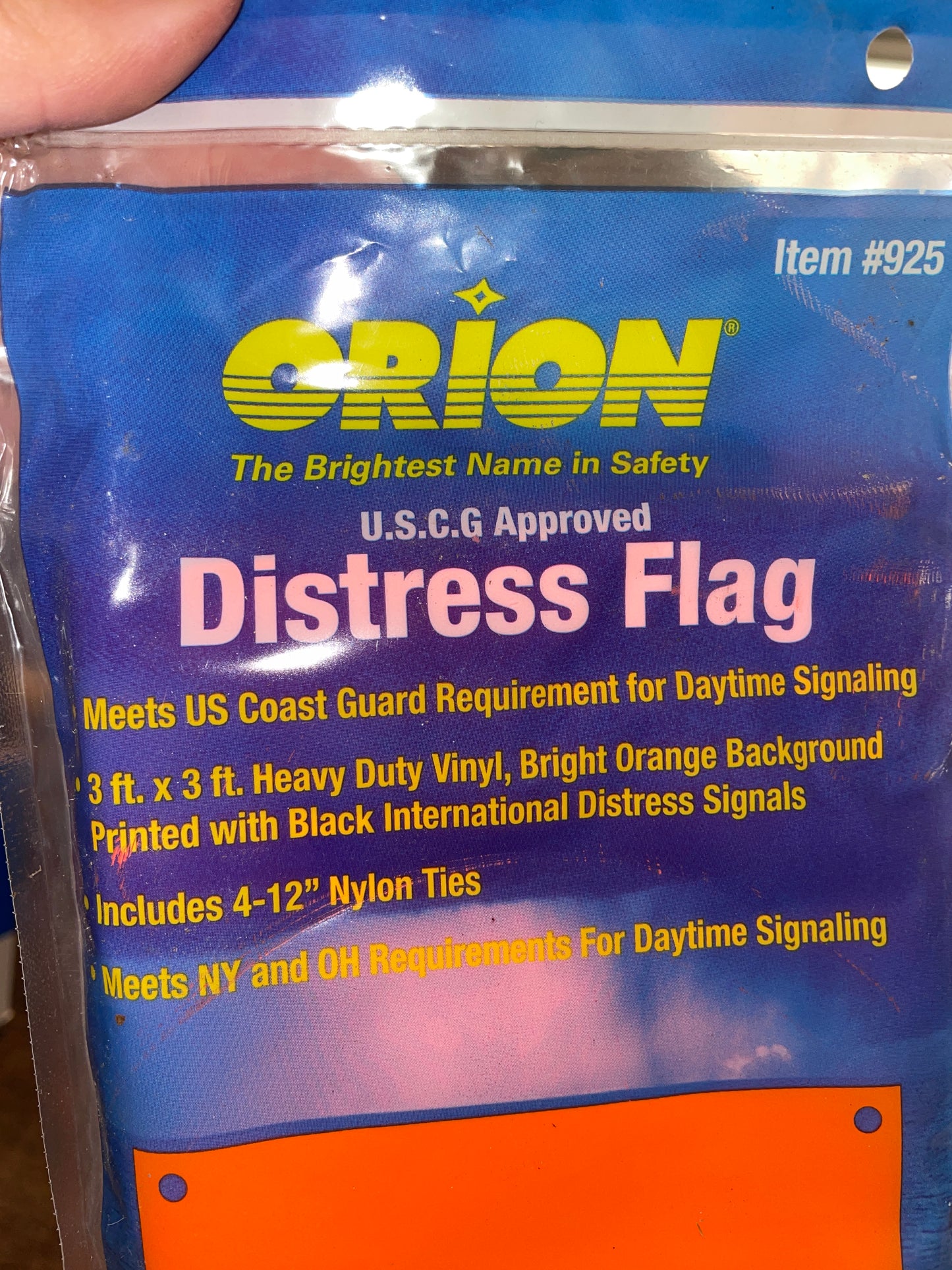 Orion Distress Flag 3’x3’- NEW