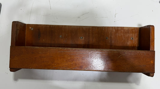 Seateak Wall Shelf - Organizer - Pencil Holder on Right Side