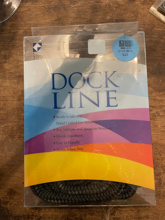 1/2” x 30’ Double Braided Dock Line- NEW