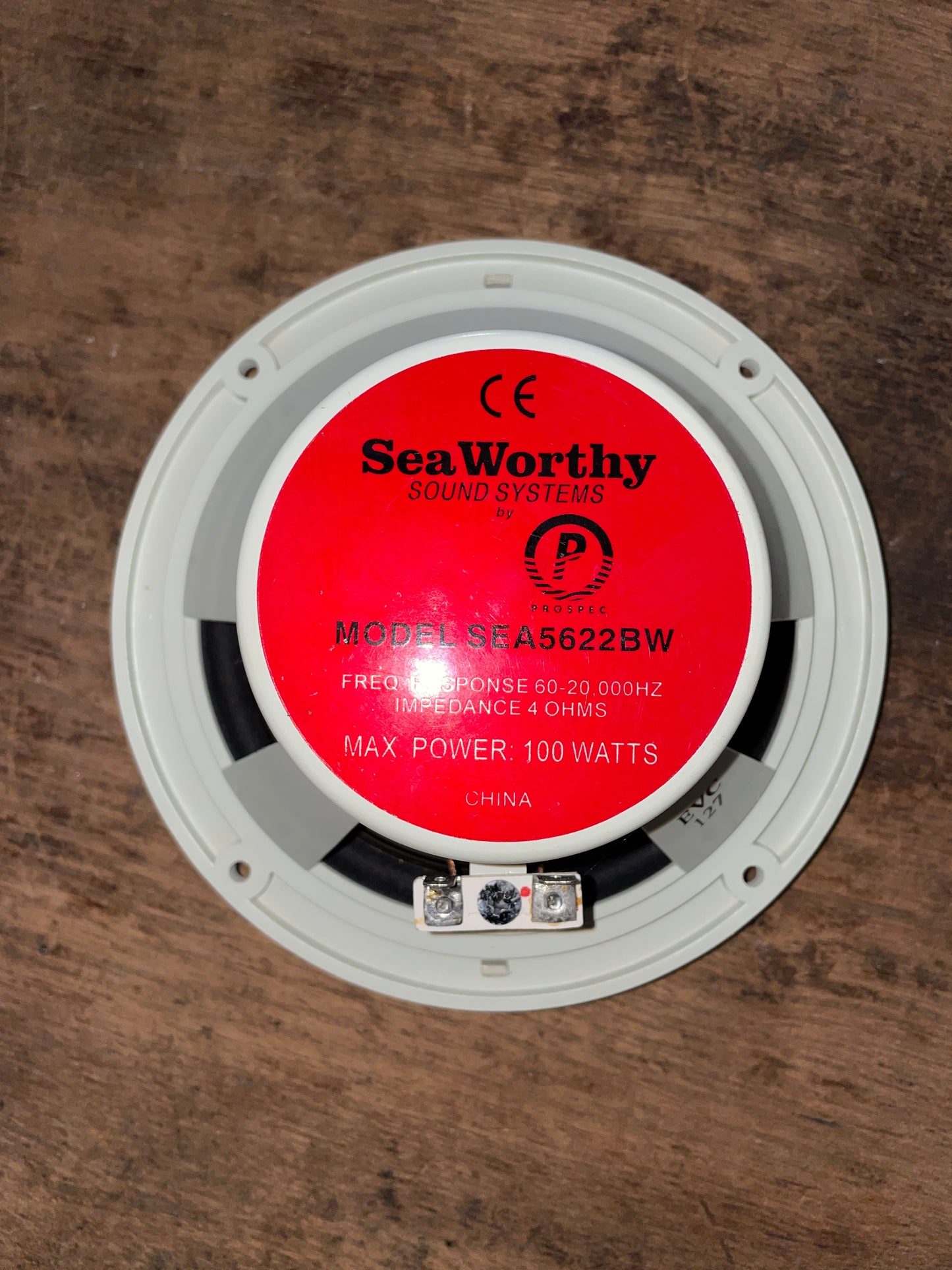 Pair Of Seaworthy 6 1/4” 100 Watt Marine Speakers (White) Sea/5622W N