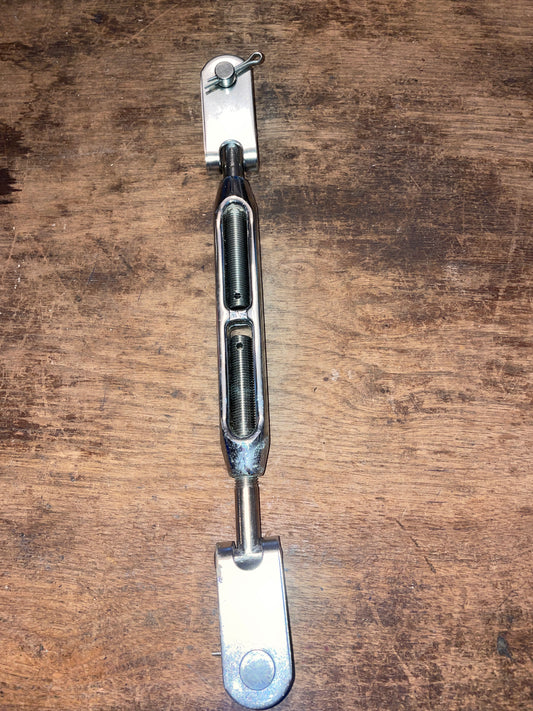 SS 7/16” Open Bodied Turnbuckle