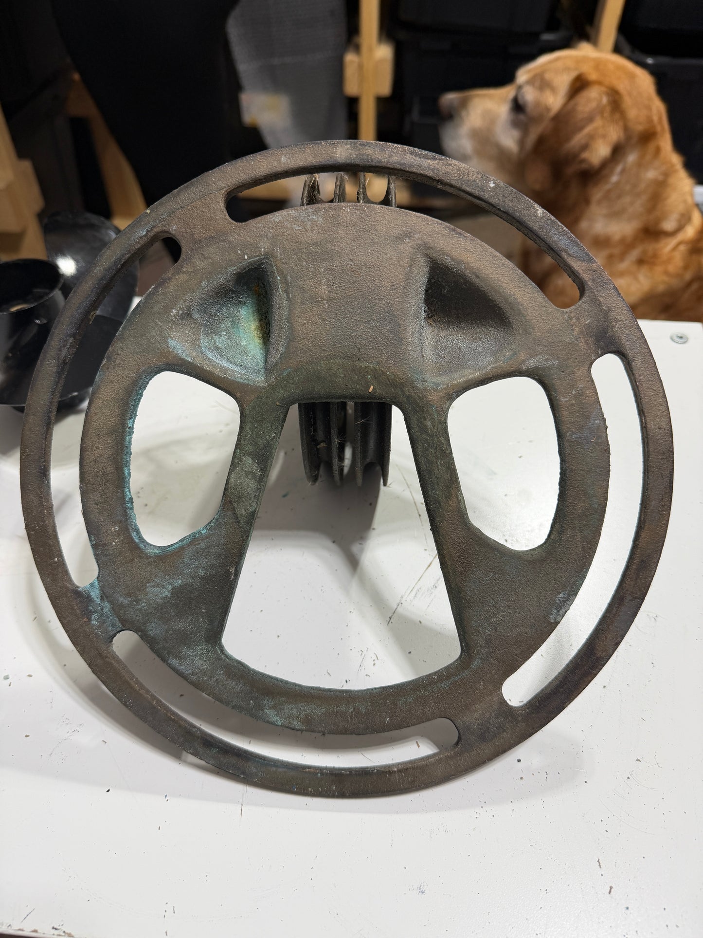 Edson C-269 607-B - 6" Sheaved Idler Steering Pedestal Pulleys