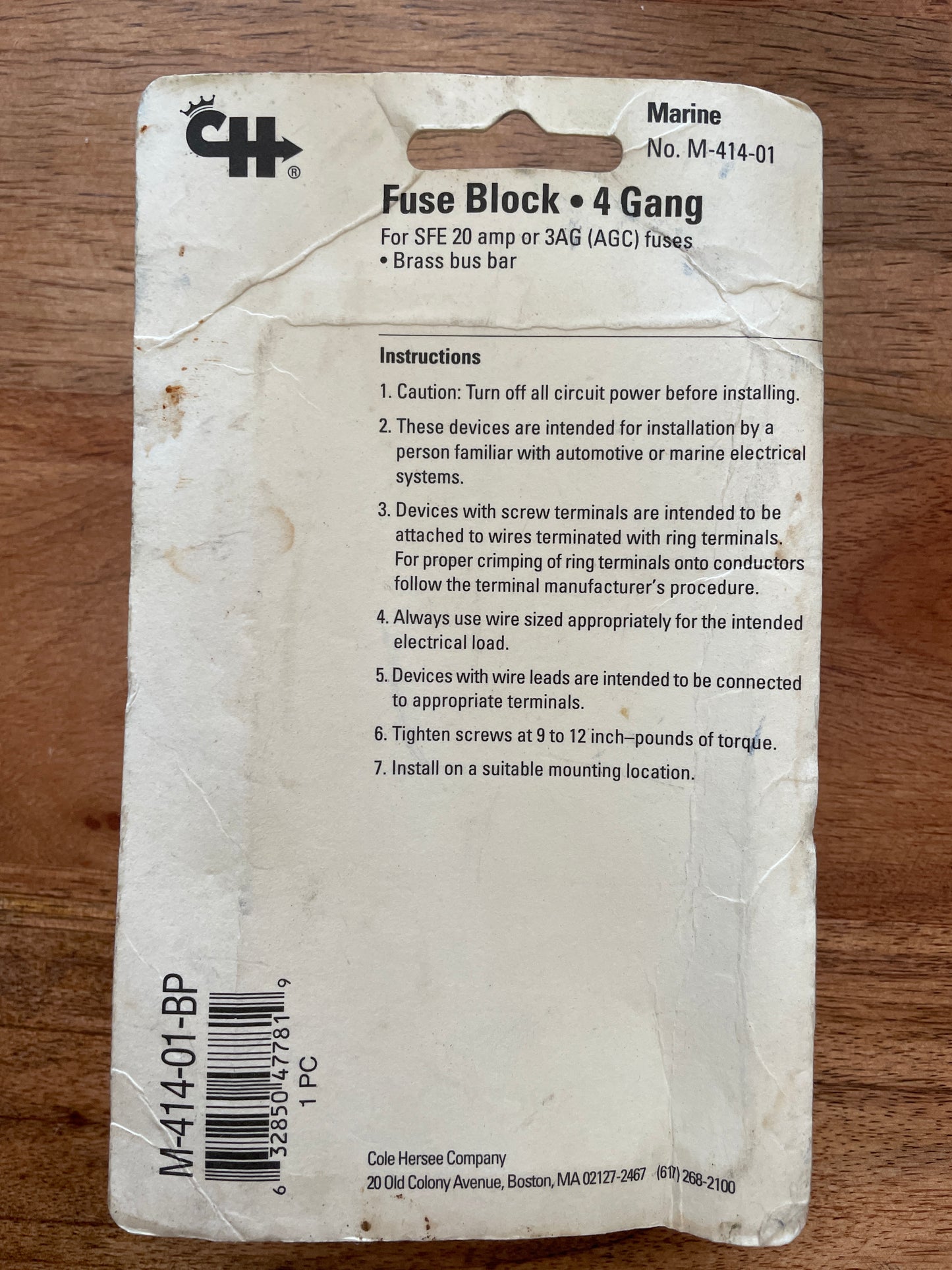 4 Gang Marine Fuse Block NEW