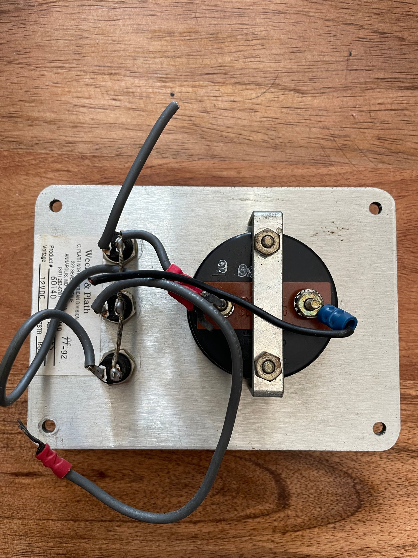Weems & Plath 3 Button 12VDC Panel