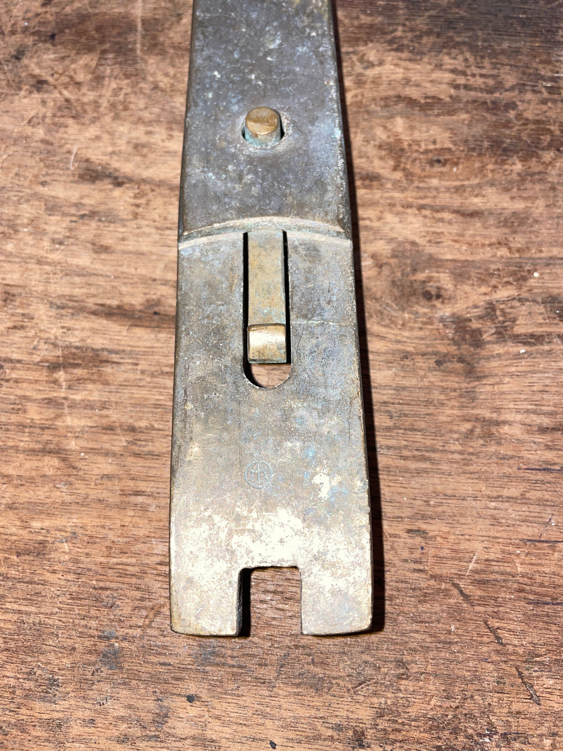 Vintage Bronze Merriman Winch Handle 11 1/2” Long Insert 1 3/8