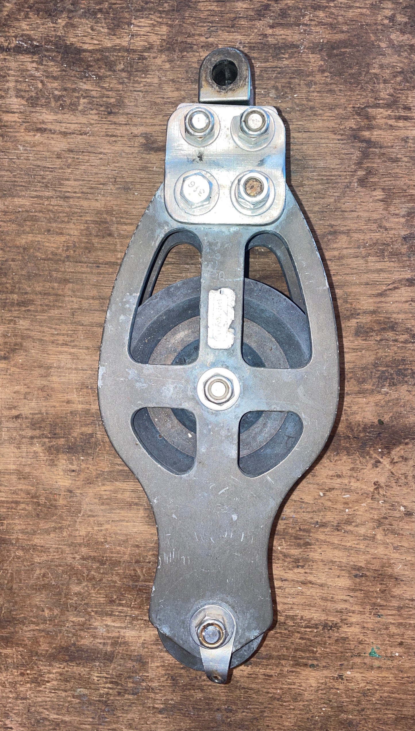 Large Penguin Swivel  Fiddle Block - 4” & 1 3/4” Sheaves - 5/8” Line