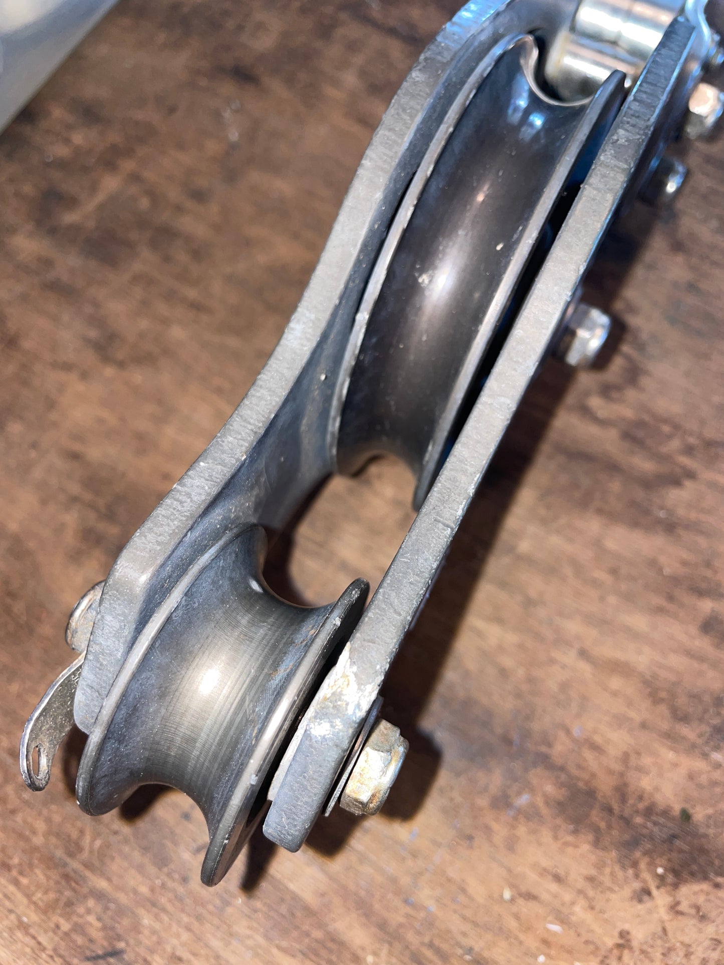 Large Penguin Swivel  Fiddle Block - 4” & 1 3/4” Sheaves - 5/8” Line