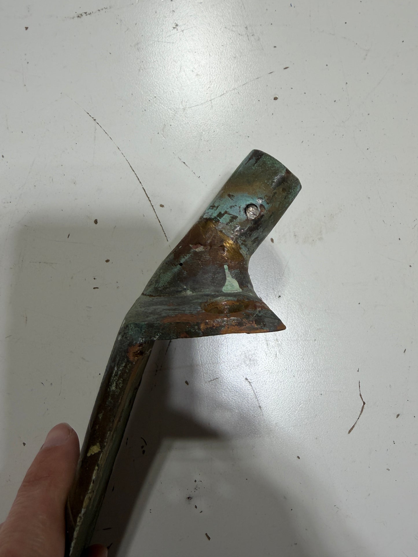 2 Piece Bronze Stem Head Fitting - Alden Priscilla 1971