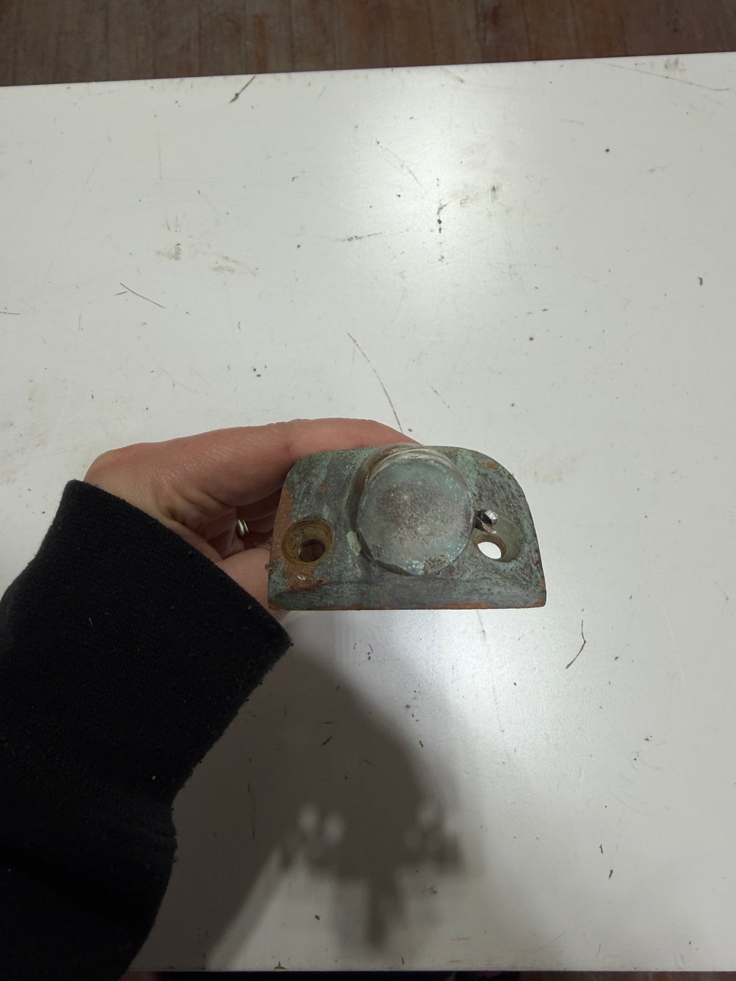 2 Piece Bronze Stem Head Fitting - Alden Priscilla 1971