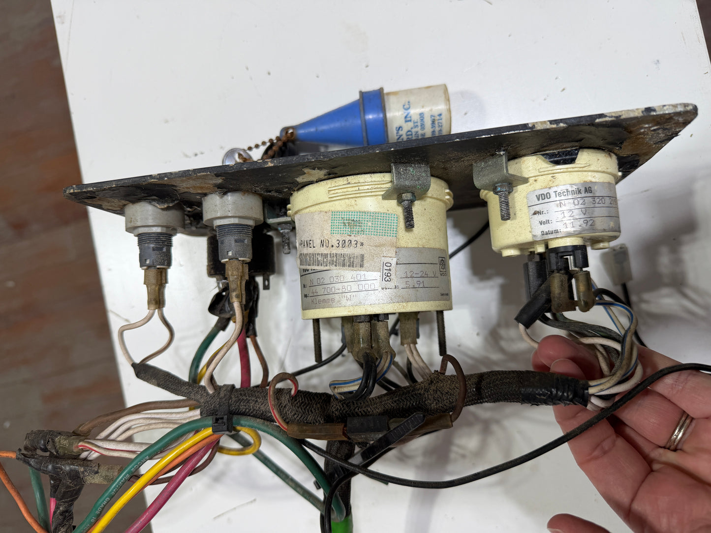 Perkins Engine Panel - With Key - Alden Priscilla 1971