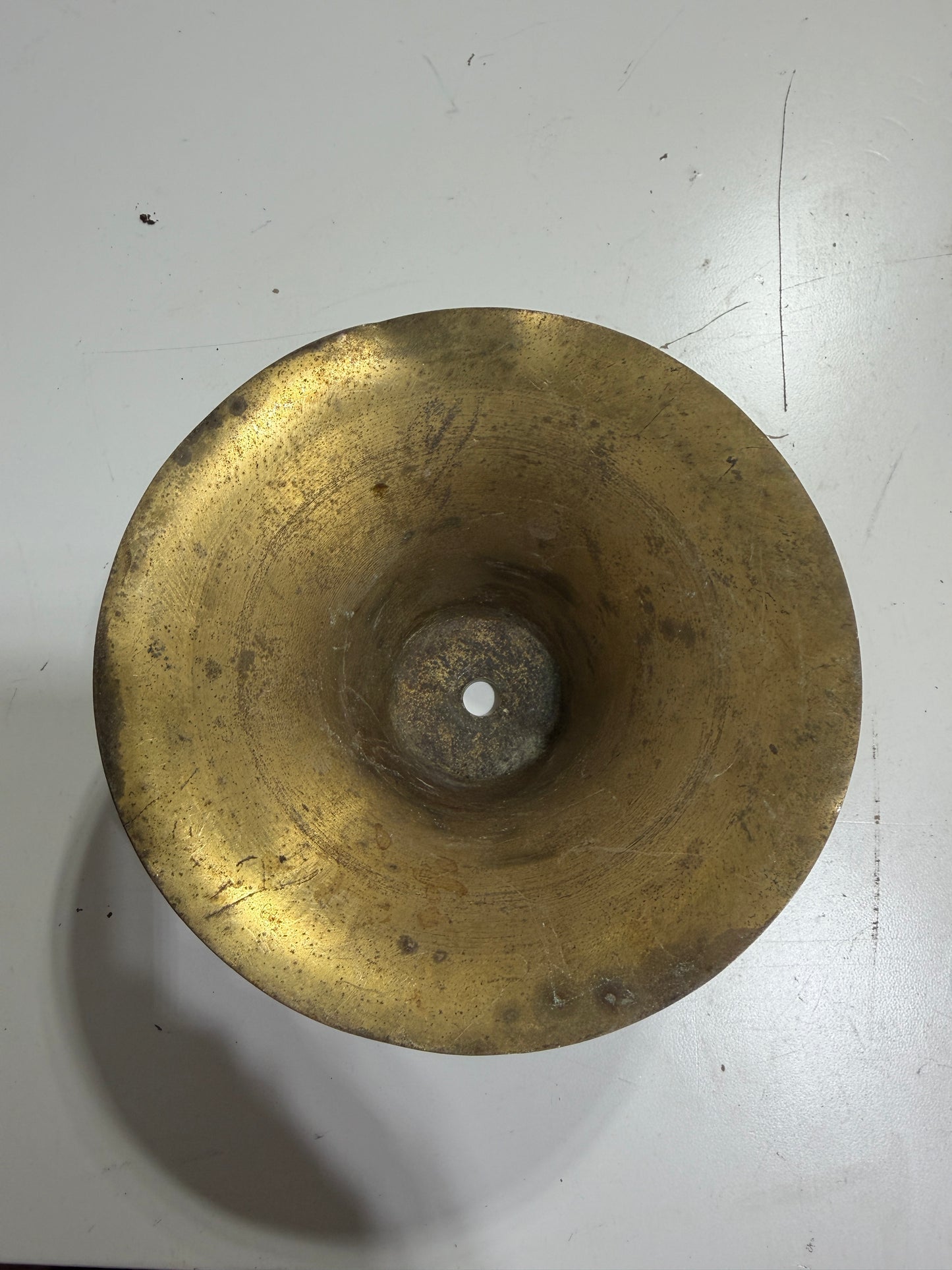 5 5/8" Brass Bell Body Only - Bent Edges -- #3